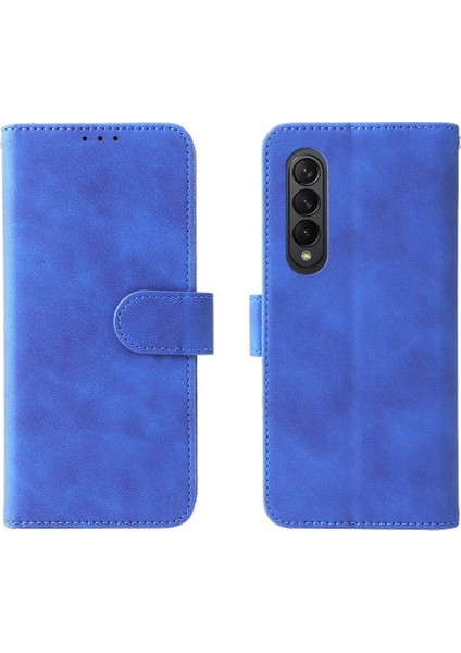 Mellow Shop Kart Tutucu Kickstand Deri Folio ile Samsung Galaxy Z Case 3 Için Kılıf (Yurt Dışından)