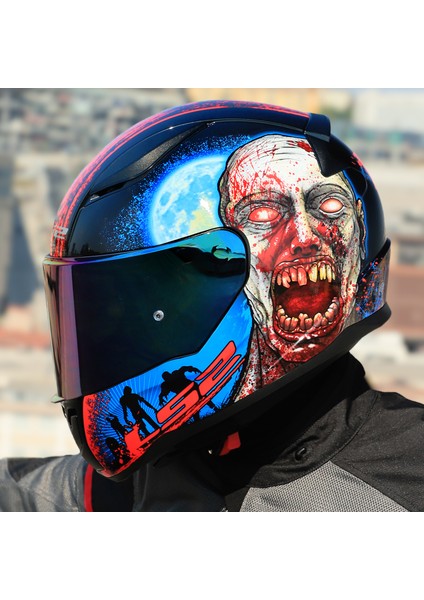 Rapıd 2 Zombıe Siyah-Kırmızı Kask