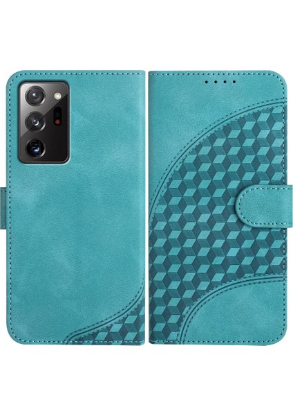 Samsung Galaxy Not 20 Için Kılıf Ultra Flip Iş Geometrik Desen Kartı (Yurt Dışından)