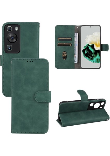 Mellow Shop Huawei P60/P60 Pro 4g Deri Folio Flip Case Kart Ekleme (Yurt Dışından)