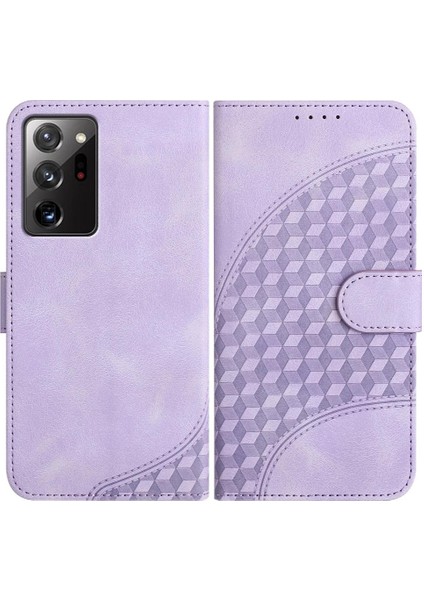 Samsung Galaxy Not 20 Için Kılıf Ultra Flip Iş Geometrik Desen Kartı (Yurt Dışından)