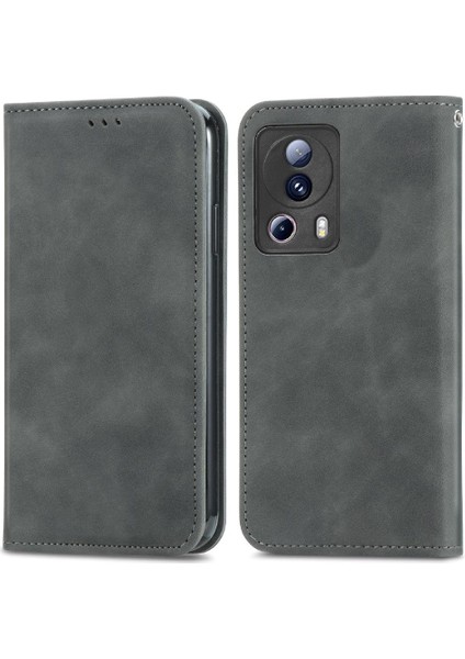 Xiaomi 13 Lite Için Kılıf Deri Kılıf Darbeye Cüzdan Basit Iş (Yurt Dışından) modelleri