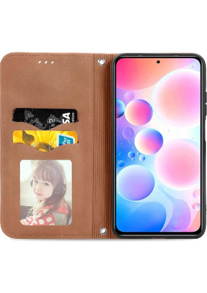 Redmi Not 10 Için Kılıf Pro Kapak Kapak Darbeye Cüzdan Basit Iş (Yurt Dışından)