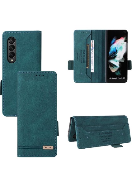 Samsung Galaxy Z Case 4 Için Kılıf Tam Koruma Kartı Ekleme Deri (Yurt Dışından)