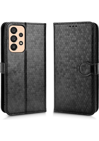 Samsung Galaxy A33 5g Için Geometrik Desen Deri Cüzdan Kapak (Yurt Dışından)