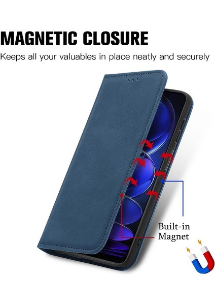 Redmi Not 12 5g Için Kılıf Cüzdan Kılıf Darbeye Kapak Çevirin (Yurt Dışından)