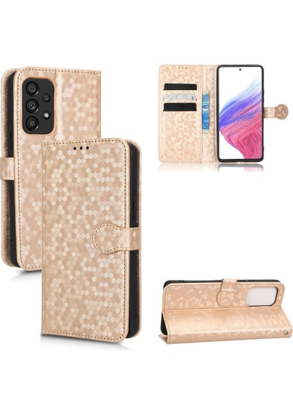 Samsung Galaxy A53 5g Için Geometrik Desen Deri Cüzdan Kapak (Yurt Dışından)