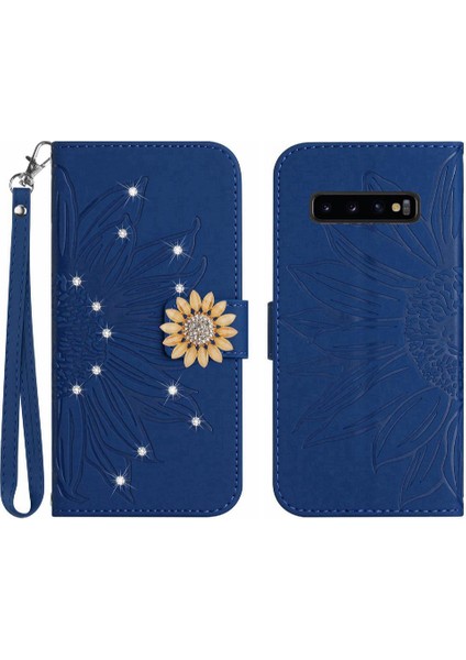 Samsung Galaxy S10 Artı Telefon Kılıfı Kart Tutucu Flip Cüzdan Kredi (Yurt Dışından)