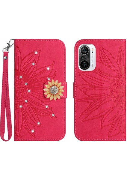 Xiaomi Poco F3 Telefon Kılıfı Için Kılıf Kart Tutucu Darbeye Tpu Kabuk Pu (Yurt Dışından)
