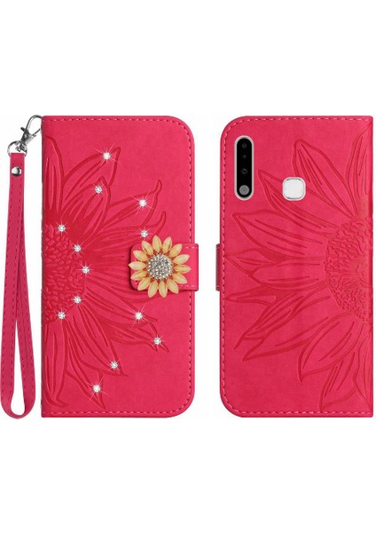 Samsung Galaxy A70E Telefon Kılıfı Için Kılıf Darbeye Tpu Kabuk Pu Deri (Yurt Dışından)