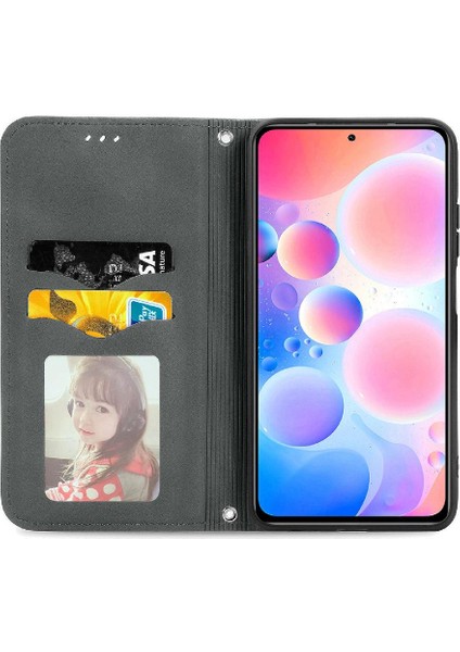 Redmi Not 10 Için Kılıf Pro Kapak Kapak Darbeye Cüzdan Basit Iş (Yurt Dışından)