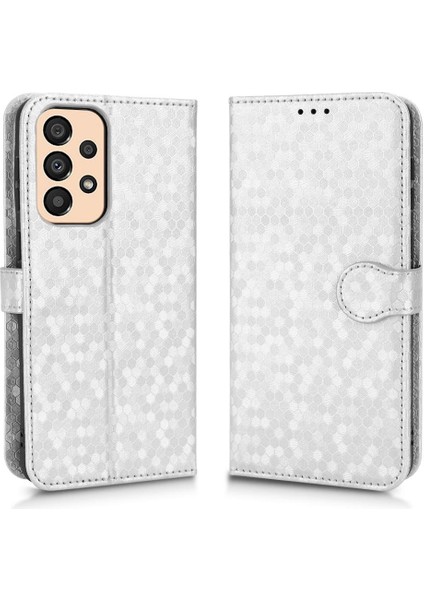 Samsung Galaxy A33 5g Için Geometrik Desen Deri Cüzdan Kapak (Yurt Dışından)