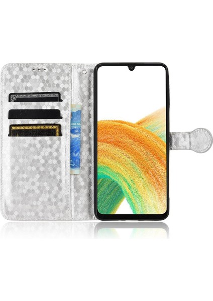 Samsung Galaxy A33 5g Için Geometrik Desen Deri Cüzdan Kapak (Yurt Dışından) fırsatları