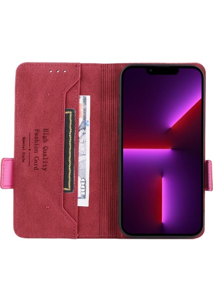 Kart Tutucu Kickstand Deri Folio Flip ile iphone 14 Plus Için Kılıf (Yurt Dışından) fırsatları