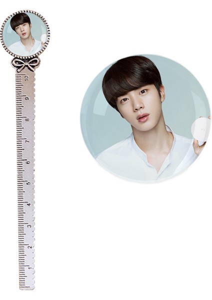 No.4 Tarzı 10 cm Metal Cetvel Sanat Çizim Malzemeleri Army Bomb Kpop Boys - V Jung Kook Jımın Rm Suga Jın J Hope - K-Pop Albümü Love Yourself (Yurt Dışından)