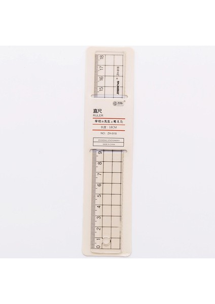 18 cm Cetvel Stili Şeffaf Basit Stil Plastik Cetvel Öğrenci Ofis Öğrenme Kırtasiye Çizim Okul Malzemeleri (Yurt Dışından)