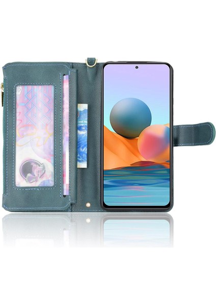 Xiaomi Redmi Not 10 Pro Kart Tutucu Manyetik Pu Deri Flip Case (Yurt Dışından)