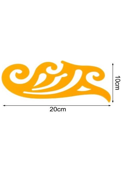 5A21253-20 Stili Fransız Eğri Şablonu Cetvel Çizim Tasarlama Terzi Tasarımcı Malzemesi (Yurt Dışından)