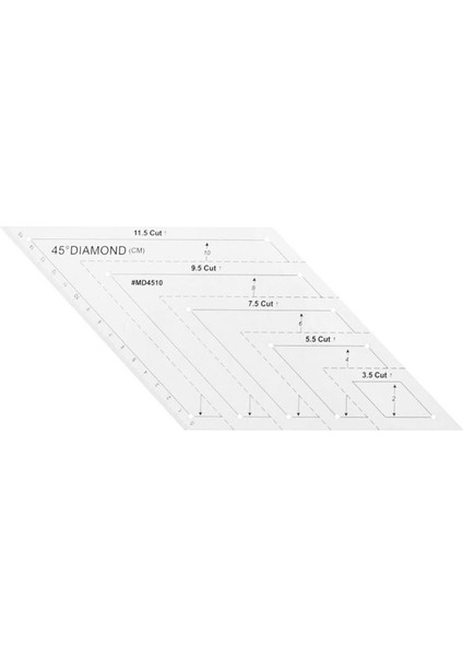 No.1 Tarzı Akrilik Patchwork El Sanatları Dikiş Cetveli Kesim Cetveli Dıy Ev Dikiş Araçları (Yurt Dışından)