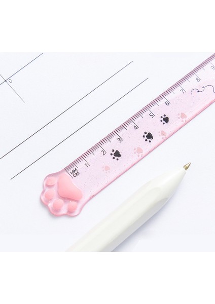 1 Adet Tarzı Sevimli Kedi Pati Plastik Düz Cetvel Kawaool Ofis Malzemeleri Planlayıcı Aksesuarları Öğrenci Ödülü (Yurt Dışından) modelleri