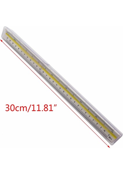 No.5 Tarzı 30 cm Alüminyum Mimarlık Ölçeği Üçgen Ölçek Cetvel Mavi Baskı Üçgen Cetvel Çizim Cetveli Mimarlık Cetveli (Yurt Dışından) indirimleri