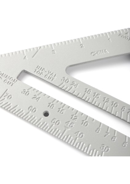 Çizim Aracı Üçgen Cetvel Marangoz Şekli Hız Cetvel Döşeme Aracı Ölçüm Aracı Üçgen Cetvel Alüminyum Alaşım 45° 90° (Yurt Dışından) fırsatları