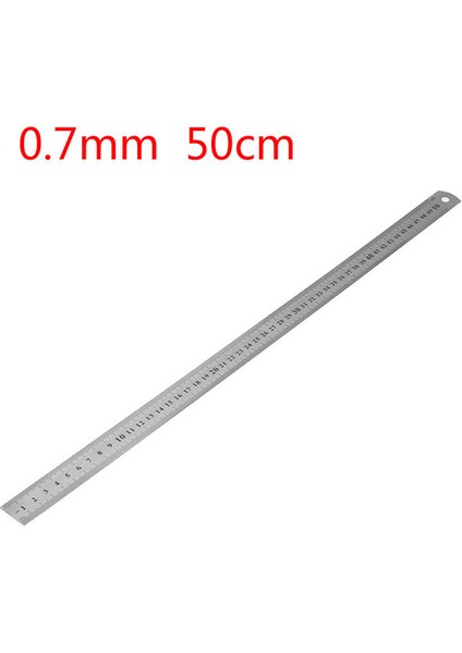50CM Tarzı Çift Yüz Ölçek Paslanmaz Çelik Düz Cetvel Ölçme Aracı Okul Ofis Malzemeleri (Yurt Dışından)