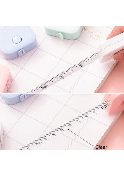 Mavi Stil Makaron Şeker Renkli Deri Ölçüm Bandı Cetvel 1.5m*7mm Cetvel mm Inç Kutu Taşınabilir Tasarım Ofis & Okul Çizim Malzemeleri (Yurt Dışından) modelleri