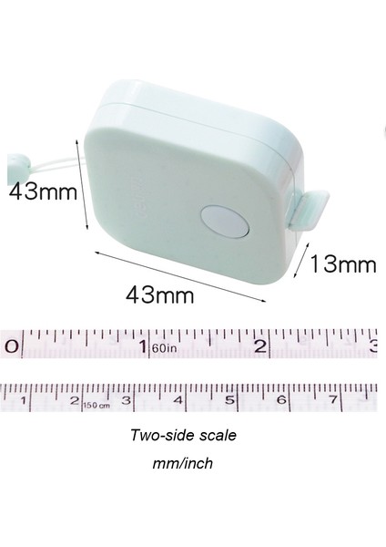 Mavi Stil Makaron Şeker Renkli Deri Ölçüm Bandı Cetvel 1.5m*7mm Cetvel mm Inç Kutu Taşınabilir Tasarım Ofis & Okul Çizim Malzemeleri (Yurt Dışından) fırsatları