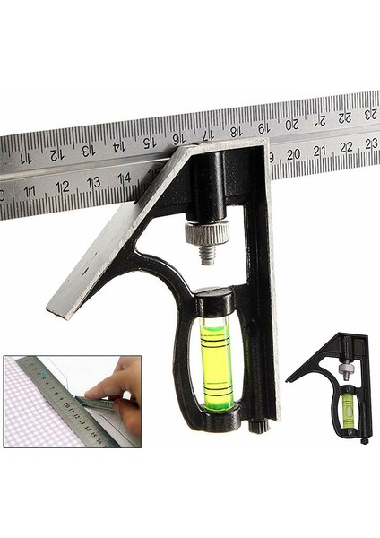 Gösterilen Stil Gibi Kare Açılı Cetvel Ölçüm Araçları Seti 12 Paslanmaz Çelik Alüminyum Dayanıklı Ayarlanabilir Kombine Su Terazisi - E Ticaret Başlığı (Yurt Dışından) modelleri