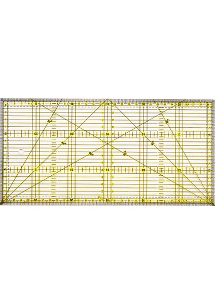 H Tarzı Akrilik Patchwork Cetvel Çift Renk Terzi Kumaşa 30 * 15 cm Kesme Örtücülük Kendin Yap Dikiş Ölçüm Araçları Çizim Cetveli (Yurt Dışından)