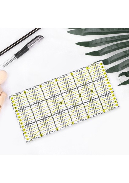 H Tarzı Akrilik Patchwork Cetvel Çift Renk Terzi Kumaşa 30 * 15 cm Kesme Örtücülük Kendin Yap Dikiş Ölçüm Araçları Çizim Cetveli (Yurt Dışından) indirimleri