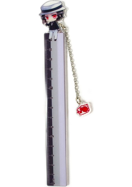 OSS21868DS13 Stili Anime Demon Slayer: Kimetsu No Yaiba Ölçü Çubuğu Kamado Tanjirou Kostüm Ölçek Öğrenciler Karikatür Ölçme Düz Cetvel Hediye (Yurt Dışından)