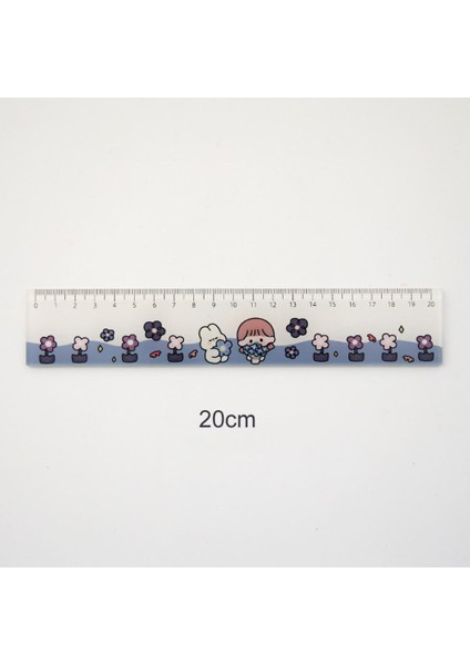 Lavanta Tarzı 2022 Yeni Plastik Ince Örgü Iğne Ölçeği Inç cm Cetvel Daire Geometrik Şablon Cetvel Stencil Ölçüm Öğrenci Cetveli (Yurt Dışından)