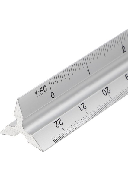 Yeni 30CM Alüminyum Metal Üçgen Ölçek Mimar Mühendis Teknik Cetvel 12 (Yurt Dışından)