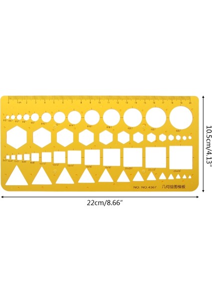 5AC1100488 Stili Kare Dikdörtgen Üçgen Geometrik Şablon Cetvel Şablon Ölçme Aracı W8ED (Yurt Dışından) fırsatları
