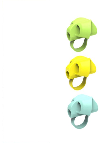 Erkek Stili Için 3 Parmak Yumuşak Silikon Kalem Tutucu Başlangıç Yazma Yardım Aracı Bebek Iki Başparmak Postür Düzeltme Aracı Kalem Tutucu Çocuk Malzemeleri (Yurt Dışından)