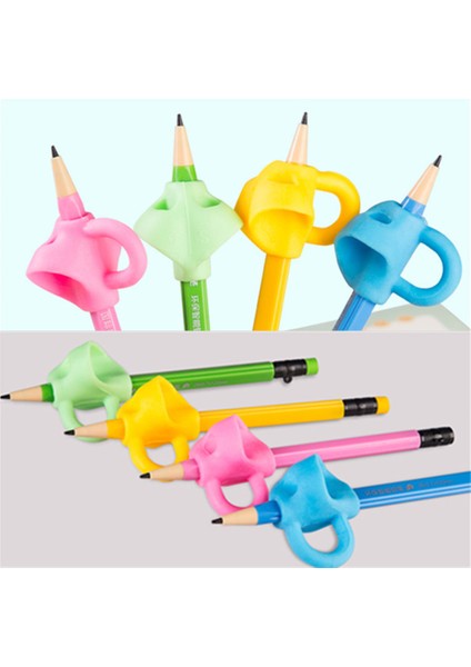 Erkek Stili Için 3 Parmak Yumuşak Silikon Kalem Tutucu Başlangıç Yazma Yardım Aracı Bebek Iki Başparmak Postür Düzeltme Aracı Kalem Tutucu Çocuk Malzemeleri (Yurt Dışından) fiyatları