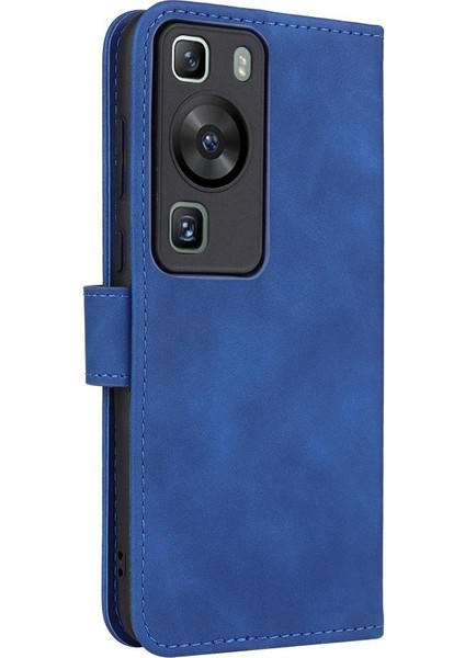 Mellow Shop Huawei P60/P60 Pro 4g Deri Folio Flip Case Kart Ekleme (Yurt Dışından)