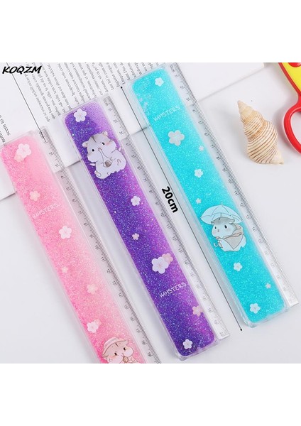 A3 Stili Sevimli Kız Cetvel Akış Kum Cetvel Yağ Akış Cetvel Tatlı Cetvel Kız Çizim Şablon Ofis Okul Kızlar Öğrenciler Cetvel (Yurt Dışından) fırsatları