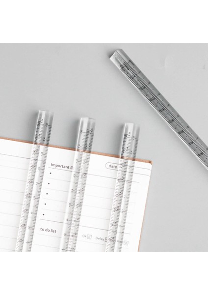 Yeşil Stil 2022 Yeni Plastik Ince Örgü Iğne Ölçeği Inç cm Cetvel Daire Geometrik Şablon Cetvel Stencil Ölçüm Öğrenci Cetveli (Yurt Dışından)