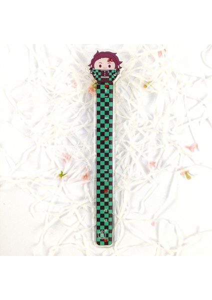 No.2 Tarzı Kamado Tanjirou'lu Sevimli Anime Cetvel - Okul Malzemeleri ve Çizim Yardımcıları (Yurt Dışından)