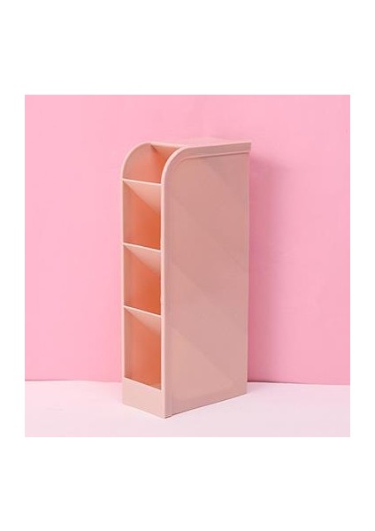 Pembe Tarzı Makyaj Organizeri Kalemlik ve Masaüstü Kozmetik Saklama Kutusu - Okul Ofis Kawaii Kırtasiye (Yurt Dışından)