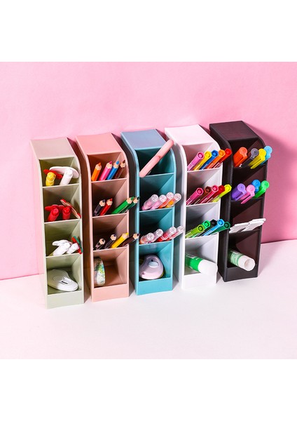 Pembe Tarzı Makyaj Organizeri Kalemlik ve Masaüstü Kozmetik Saklama Kutusu - Okul Ofis Kawaii Kırtasiye (Yurt Dışından) fiyatları