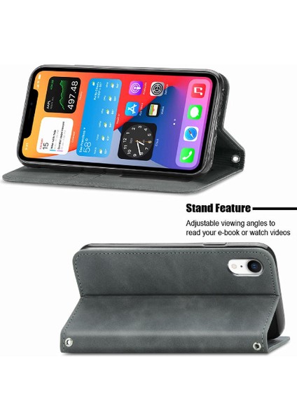 Iphone Xr Darbeye Dayanıklı Basit Iş Cüzdan Deri Kılıf Flip (Yurt Dışından) indirimleri