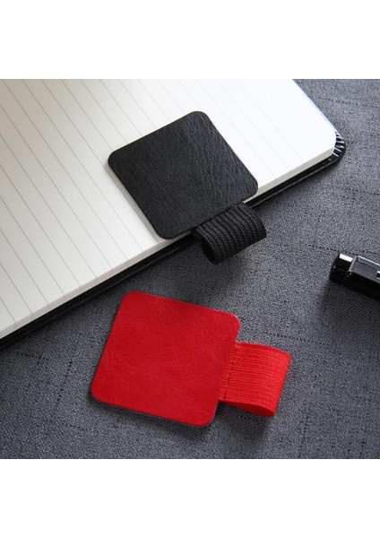 Açık Mavi Stil Yapışkanlı Pu Deri Defter Kalem Tutucu Günlük Planlayıcı Klip Aksesuar Okul Kawaii Kırtasiye (Yurt Dışından)