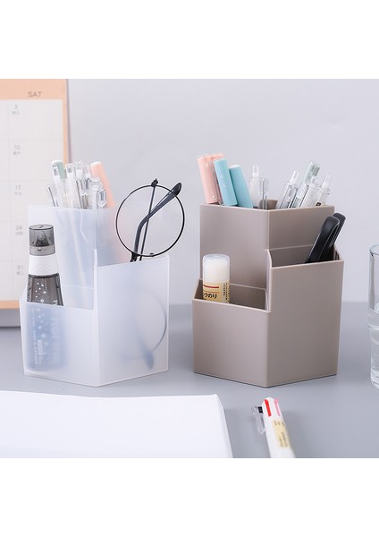 Beyaz Stil Renkli Sevimli Büyük Kapasiteli Masa Kalemlik Makyaj Saklama Kutusu Masaüstü Organizer Standı Okul Ofis Kırtasiye (Yurt Dışından) indirimleri