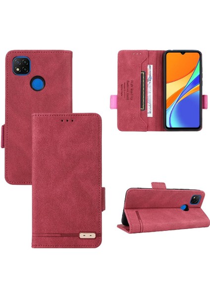 Xiaomi Redmi Not 9c Için Kılıf Kart Tutucu Kickstand ile Tam Koruma (Yurt Dışından)