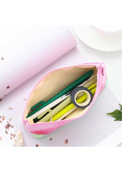 B Tarzı Yaratıcı Moda Meyve Çilek Deri Kalem Kutusu Su Geçirmez Büyük Kapasiteli Kalem Çantası Saklama Çantası Kız Doğum Günü Hediyesi (Yurt Dışından) indirimleri