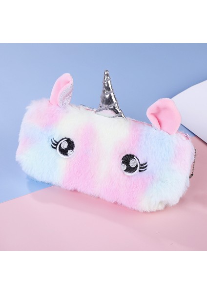 C Stili Kızlar ve Erkekler Için Büyük Kapasiteli Unicorn Peluş Kalem Kutusu Şirin Koreli Kalemlik Kalem Çantası Kutu Kawaool Kırtasiye (Yurt Dışından) fiyatları